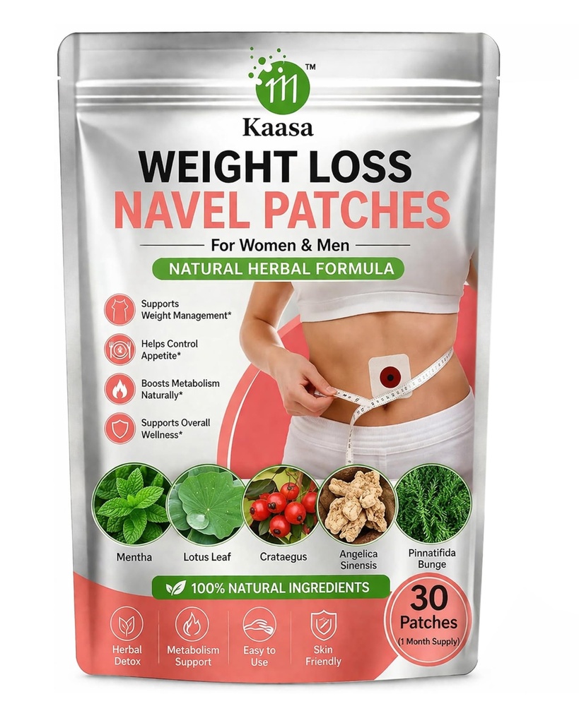 Navel Patch With Garcinia Cambogia For Weight Management For Women & Men | Metabolism & Gut Health Support | Bloating & Cravings Relief | Natural Herbal Cold Compress for Waist Control, Stress Relief & Better Sleep – Hot Body Shaping Belly Fat Burner for Men & Women I 30 Patches