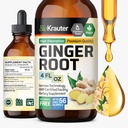BIO KRAUTER 姜根提取法 - 总体健康天然姜类补充剂 - 无酒精和糖 - Vegan Drops 4 Fl.Oz.