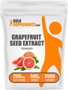 Bulk Assupports.com 葡萄果种子提取粉末 - 葡萄果种子补充剂 抗氧化剂来源 - 草药补充剂,每服250毫克,500克(1.1磅)(包1)