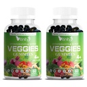 VITINITY Super Greens Multivitamin Gummies | Made with 30 Real Superfood Veggies, Herbs, Fruit for Adults & Kids to Boost Immunity, Skin & Gut Health | Non-GMO, Gluten-Free & Sugar-Free 60-Day Supply