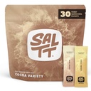 SALTT 电解石粉包,可可品种包(30包) - 镁,钾,钠,痕量矿物 - Vegan,无糖,胶质 - 旅行基本品 - 在美国制造