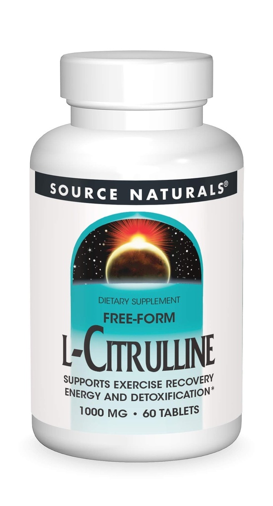 天然L-Citrulline -- -- 支持恢复、能源和戒毒活动*,1,000毫克-60片
