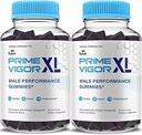 (2 Pack) Prime Vigor XL Gummys PrimeVigor XL Me Gummy 补充, Prime Vigor 最大强度高级 Shilajit 爱尔兰海 Moss Fenugreek Gummys for Men Energy & Virtuality Support (2个月供应)