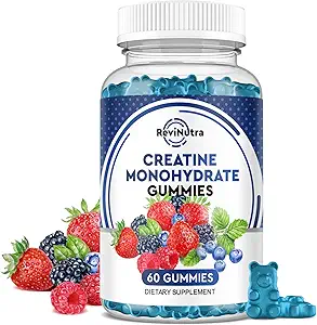 Creatine Chewable Gummys - 2000mg Creatine Monohydrate Tablet Chews, Easy Digesting, Fast Absobbing Chews for Men and Women, Building Muscle, 改进恢复,增强,和耐力 60 Count