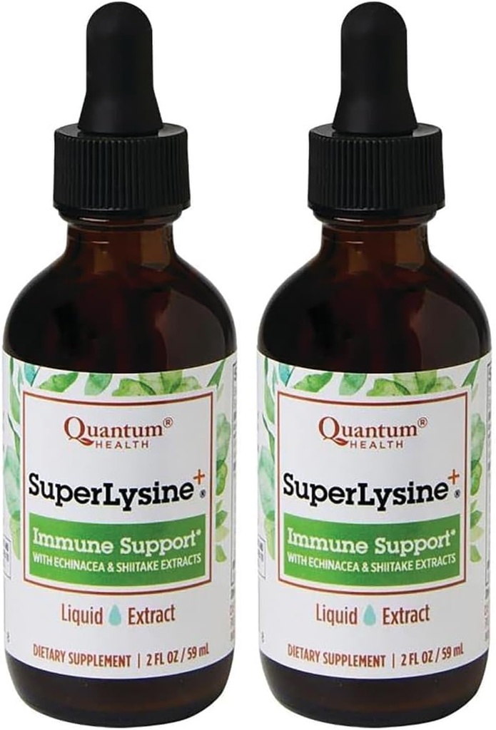 量子 超级赖氨酸+液体提取 2 fl oz (59 ml) 液体 (包 2)
