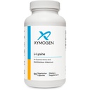 XYMOGEN L-Lysine 1000mg Capsules - 氨基酸补充剂,用于支持烯烃合成,为Arginine的高摄入量提供平衡(90 Capsules)