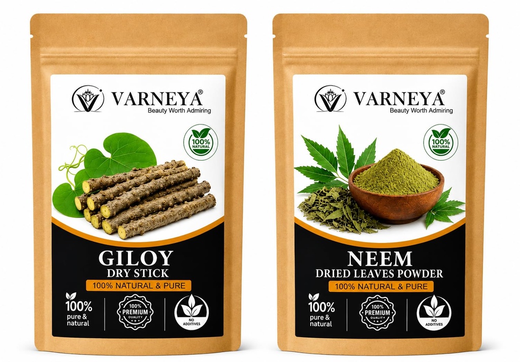 Giloy Neem Combo for Herbal Tea | Traditional Ayurvedic Ingredients | Chemical-Free