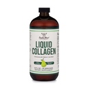 Double Wood Supplements Premium Liquid Collagen - 2500mg of Hydrolyzed Bovine Collagen (Type 1, 3 and Grassfed) - 32 Servings - for Women and Men - 30 mcg of Biotin - Sugar Free Pear Flavor