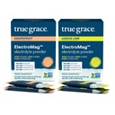 True Grace ElectroMag - 葡萄果(16个棒包) + 柠檬莱姆(16个棒包) - 快速水分的电解粉 - 零糖和碳糖 - 非GMO - 32个总功用
