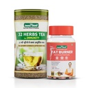 Jeena Sikho Fat Burner & 32 Herbs Tea Combo | Ayurvedic Herbs for Digestion