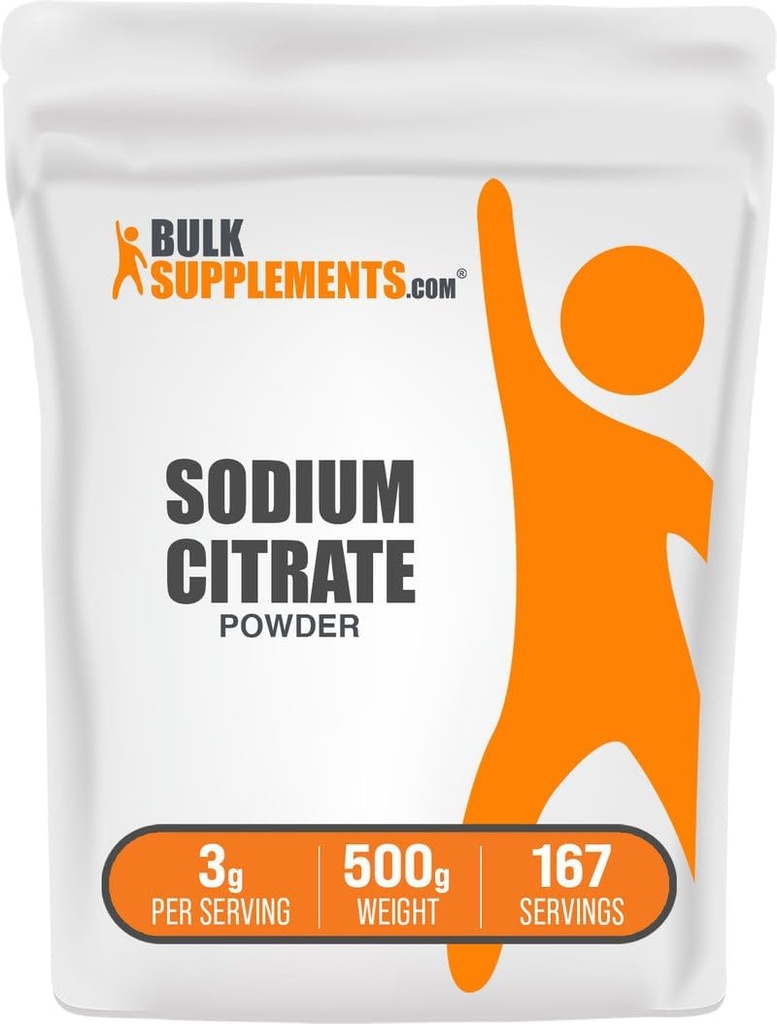 Bulk Assupports.com 酸盐粉 - 酸盐食品等级,乳化剂,Flavor 增强剂 - Gluten Free,每服3g,500g(1.1磅)(包1)