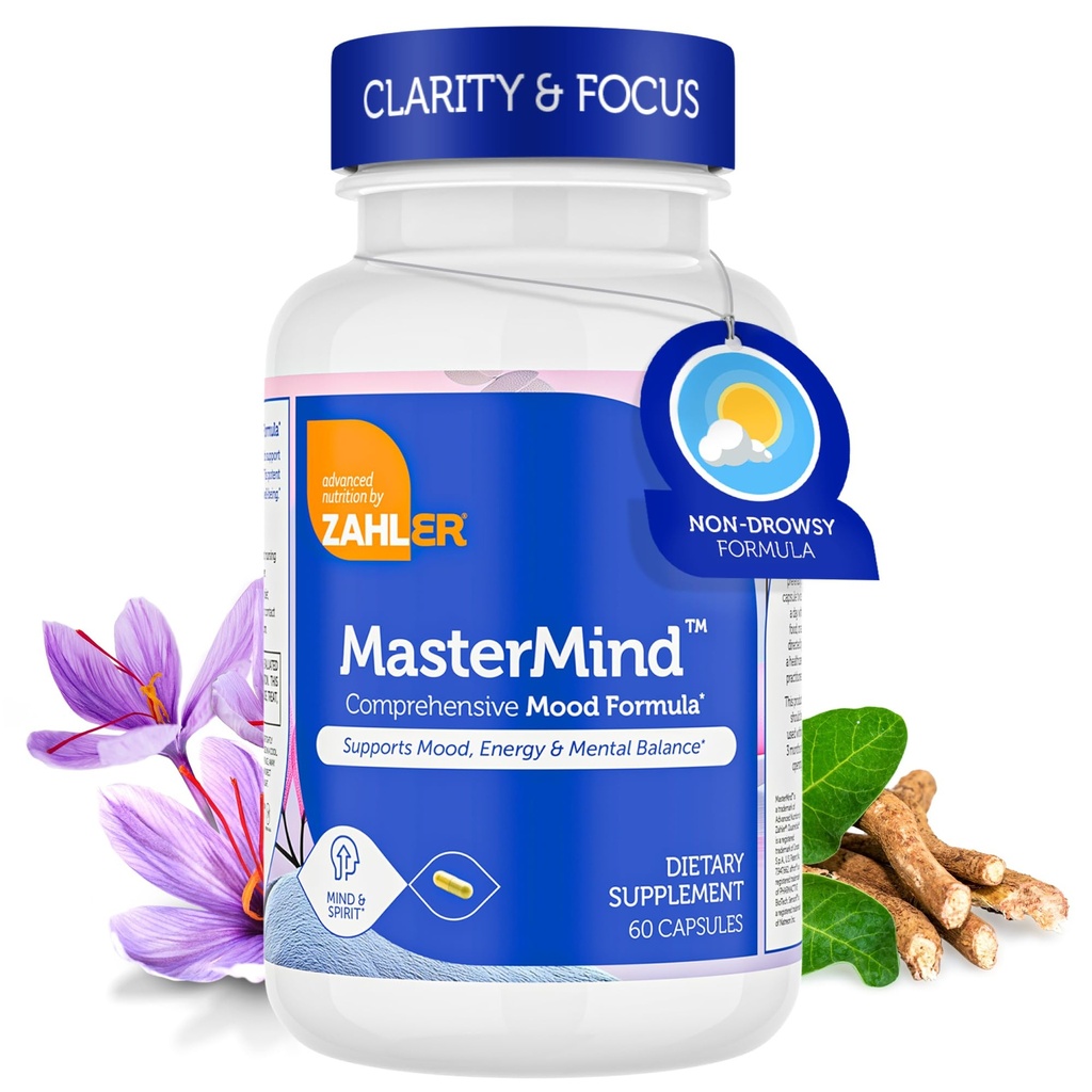 Zahler Mastermind, 综合摩德公式, 支持摩德放松和精神平衡, 认证 Kosher, 60 Capsules
