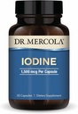 Mercola Iodine博士 - 1,500 mcg Iodide - 支持甲状腺素和代谢功能 - Licaps Capsules - 非GMO, Gluten-Free & Soy-Free - 30 Capsules (30位服务员)