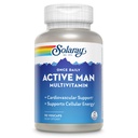 SOLARAY Once Daily Active Man Multivevitamin - 细胞能量和免疫支持补编w/维生素D,维生素C,B12,B6,锌,Lutein,消化酶,全食,60天保障,90服务