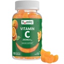 成人维生素C 蛋白质 - 250 mg Yummy 维生素C 蛋白质 - VIT C 蛋白质 - 免疫支持补充剂 - 奥兰治 Flavored Kosher, Halal, Gluten Free (100 Counter)