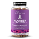 裸乳补充剂 -- -- 产后支持健康牛奶流动和生产 -- -- Fenugreek Capsules 供带奶tle、Fennel种子和有机莫林加的妇女使用,60种Vegan软乳