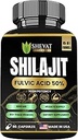 90 Shilajit Capsules for Men and Women 22000 mg, 50% shilajit Fulvic acid 有机喜马拉雅 天然 Shilajit for Men Pure Shilajit 摘录 85+ Trace 矿物 补充 妇女能源促进-美国制造