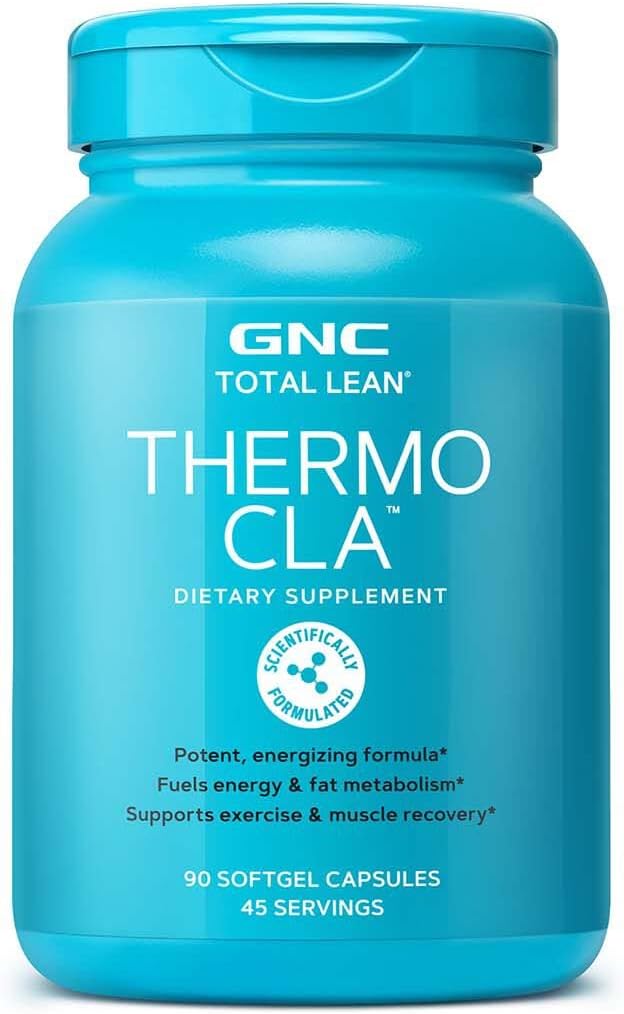 GNC 总 Lean Thermo CLA 燃料和脂肪代谢,支持运动和肌肉恢复 90 Softgel Capsules