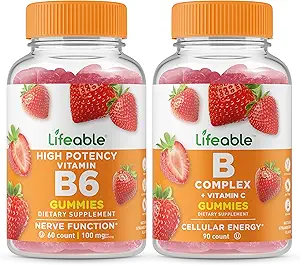 活生生的维生素B6 + B 复合体,Gummys Bundle - 大品尝,维生素补充,Gluten免费,GMO免费,可嚼