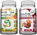 GreeNatr Mushroom Supplement, 10-in-1 Blend with Lions Mane, Cordyceps, Shiitake, Chaga,Turkey Tail, Combined with Our Energy and Brain Focus Natural Booster of Ginseng Root and Ginkgo Biloba