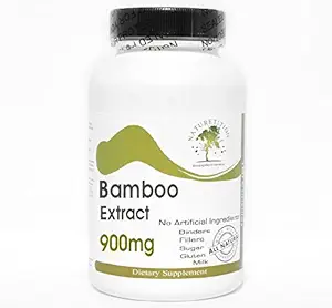 竹子抽取 900 mg ~ 90 capsules - 无附加物 ~ 自然补充品