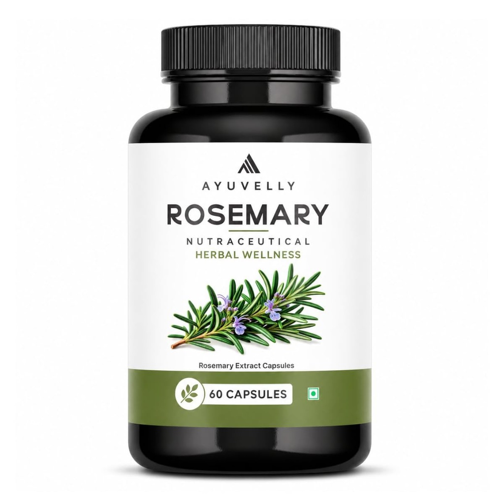 Rosemary Extract Veg Capsules | Daily Nutritional Supplement | Rosemary Leaf Extract | 500 mg | 60 Capsules