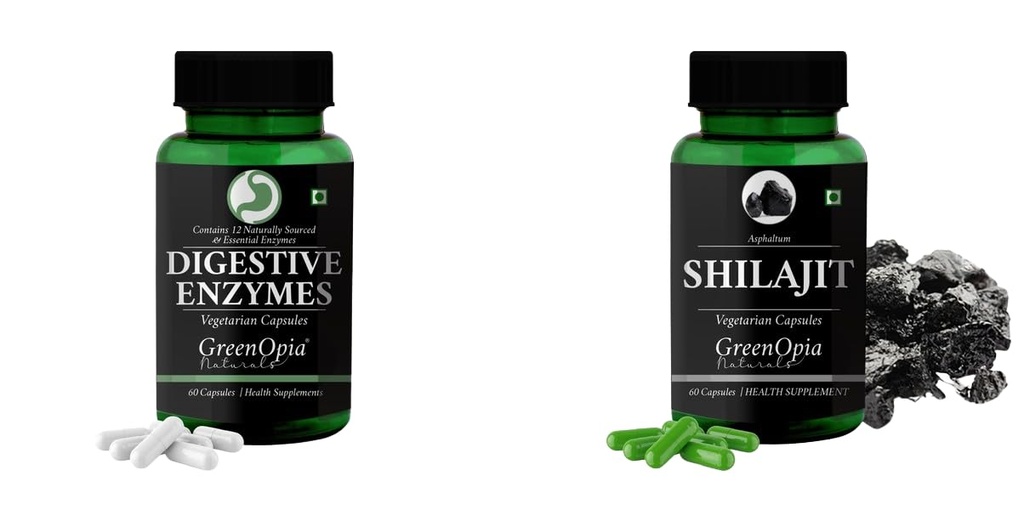 Digestive Enzymes Shilajit Wellness Daily Vitality 60 CAPSULES