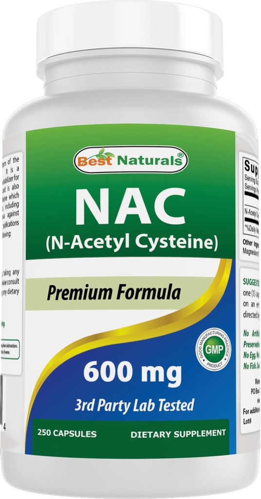 NAC N-乙酰-Cysteine 600 mg 250卡普尔