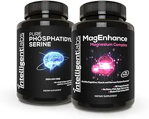 智能实验室2-in-1 磁铁三聚镁复合物(Magenesium L-Threonate, Glycnit, and Taulate) + 纯磷酸盐100mg, GMO 和 Soy-Free, 30天供应量