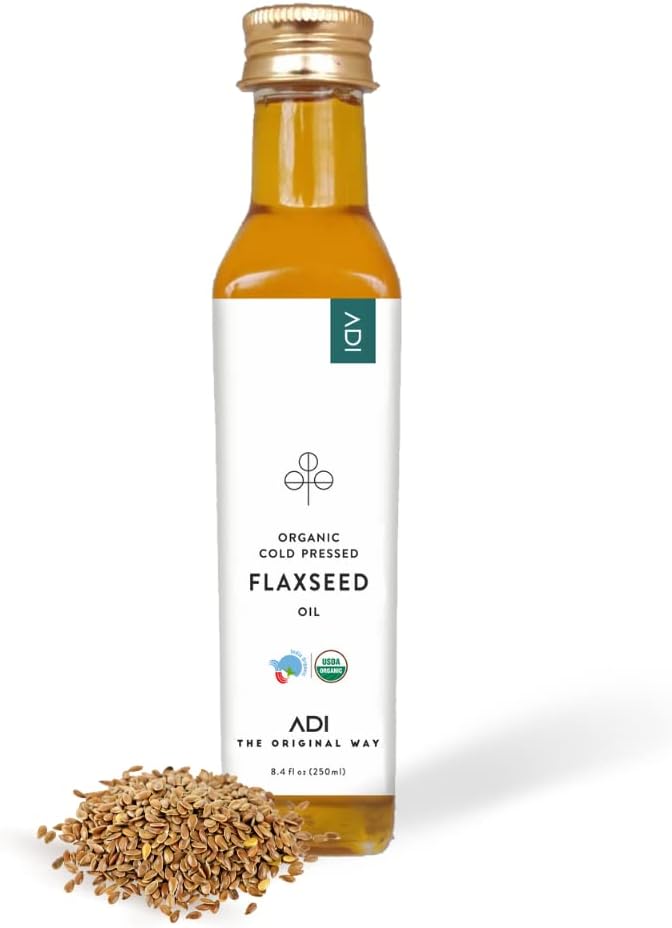 ADI 100%纯有机叶片籽油 — 8.8 fl z,液叶叶片油冷叠和未加工