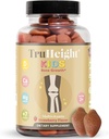 TruH8 Kids Bone Gummys (Strawberry, Ages 2+) 所有自然孩子和托德勒维生素 - 维生素D, Calcium, K, 镁多维生素, 生长与发展, 构建强骨, D3 K2, Vegan
