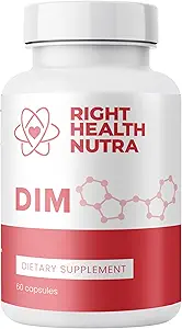 右侧健康 Nutra DIM 补充200 mg - 60 capsules - 配有 Diindolylmethane, Cababage Powder, Broccoli Powder & Pomegranate 提取 - 植物健康支持