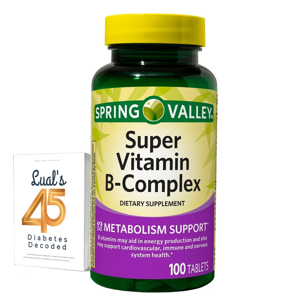 春谷超级维生素B 复合碳酸钙, Ascorbic Acid 100 板块 与 Lual 的 45 糖尿病解码