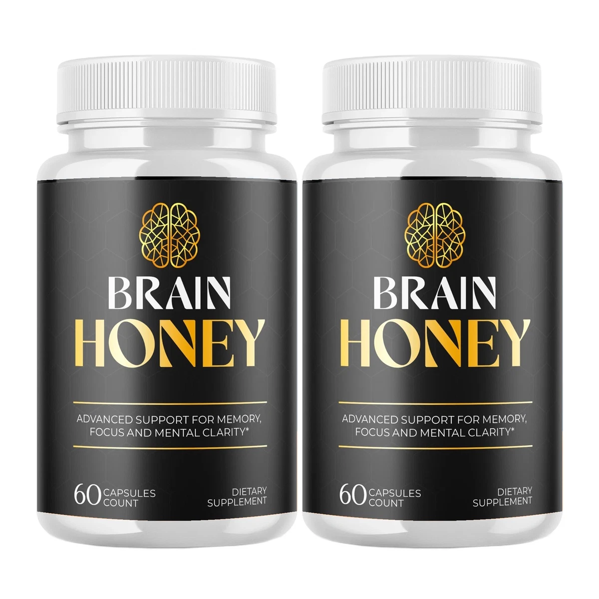 2-Pack Brain Honey Capsules - BrainHoney Advanced Brain Health Support -120 Caps