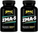 SNAC ZMA-5 睡眠援助补充,促进肌肉恢复和生长,免疫支持,和与锌,镁和5-HTP的恢复性睡眠,工作后,Bed ZMA补充180 计数(2包)之前