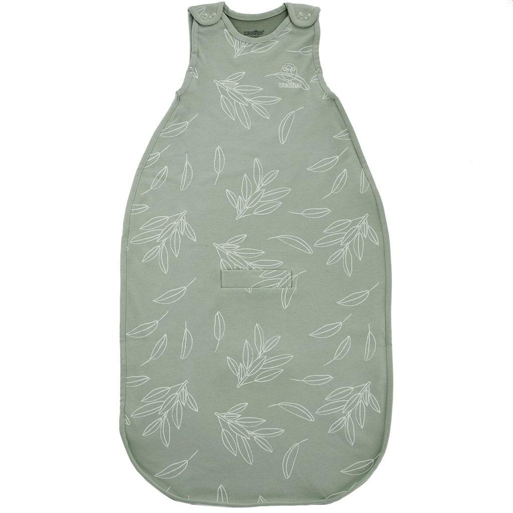 Woolino Merino Wool 终极婴儿睡眠袋 - 4季婴儿可穿戴布蘭特 - Two-Way Zipper 调整可睡袋 婴儿和托德勒斯 - 通用尺寸(2-24个月) - 圣贤