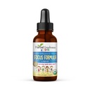Focus and Content Supplements 1oz - Ashwagandha 儿童与自然莫林加的Focus Supplements for a Serene and Genius Mind - 非GMO 儿童重点维生素 - 美国制作