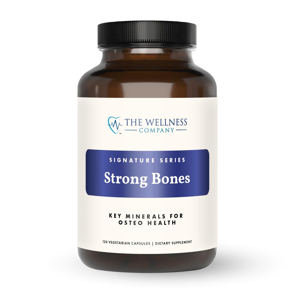 健康公司 强骨 120 Capsules (2-Month Supplement) 关键矿物制造 帮助构建骨质力量 | Non-GMO, Vegan, Gluten Free | 支持骨质力量和健康