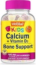 好耶500mg钙+维生素D3 1000 IU(25 mcg) 孩子们的Gummys - Bone Health and Muscle Suppr, Immune Support Gummy, 非转基因生物, Gluten Free, Mix 水果火焰 - 60 Gummys