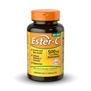 含Citrus Bioflavonoids的美国健康Ester-C 500毫克 - 120 蔬菜卡普尔 - 24小时免疫支持 - 非GMO、Vegan、Gluten Free - 60 服务