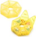 2PCS 每周药丸组织者 大型七日药盒组织者 每日药案 维生素鱼油丸补充性关节炎