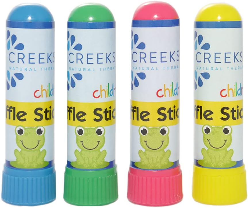 Creekside Naturals Sniffle Sticks, On-The-Go可移植鼻吸器,Pocket-Sized,与天然基本油的阿洛玛疗法