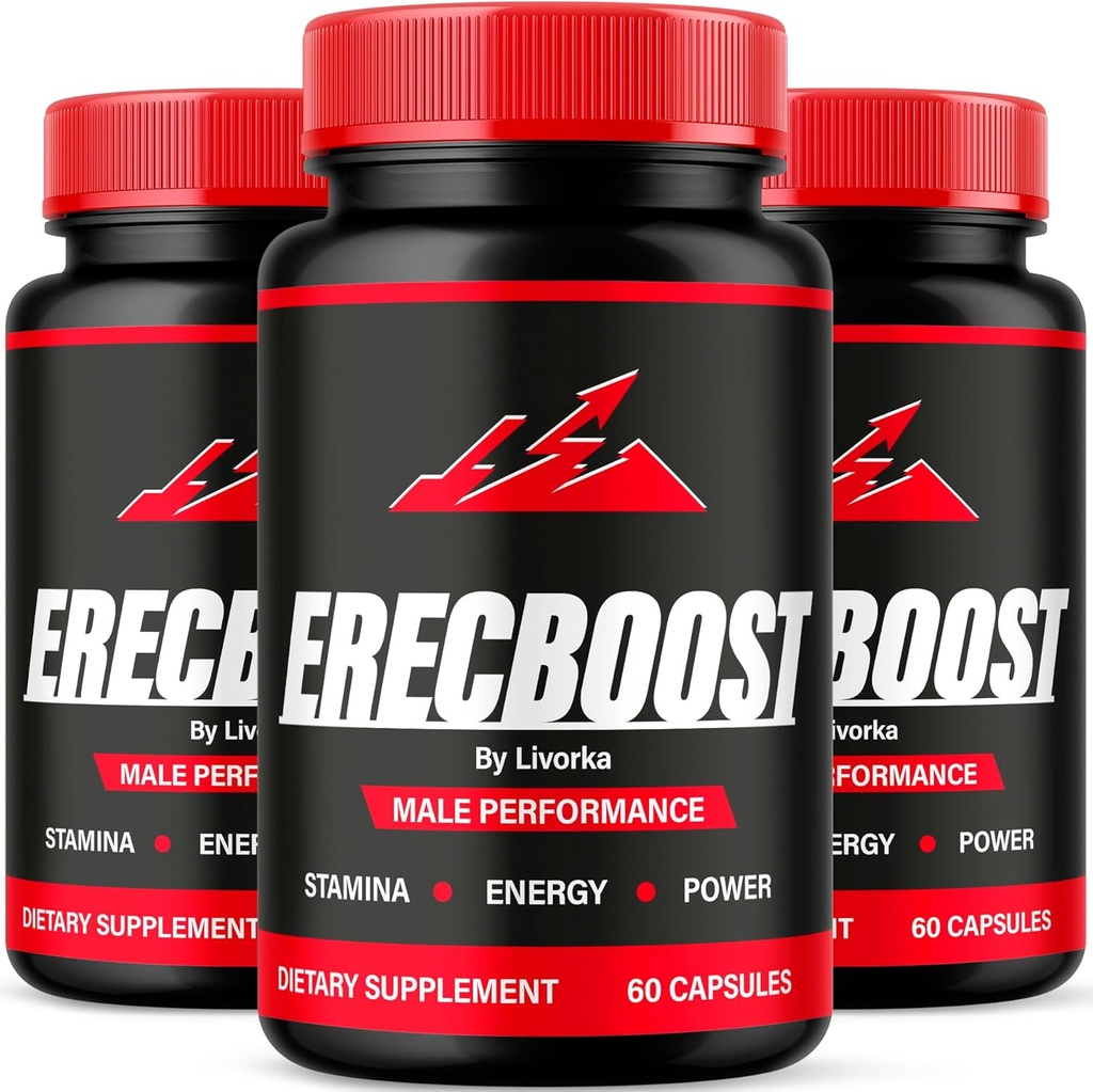 (3 Pack) Erecboost Capsules, 所有天然高级公式, 180 Capsules