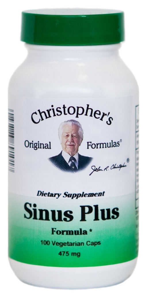 克里斯托弗的原始公式 Sinus Plus, Sinus 支持 Capsules, 整个草药协同混合剂, 100 个伯爵