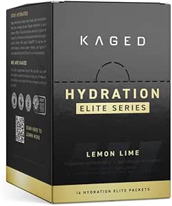 Kaged Electrolytes, 水解精英, Premium Electrolyte Powder 补充, 内部工作, 后工作, 柠檬液, 14 旅行包