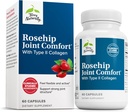 Terry Naturally Rosehip Joint Comfort - Healthy Joint Mobility & Flexibility Support Supplement - Supplement with Type II Collagen - Joint Structure & Cartilage Supplement - 60 Capsules