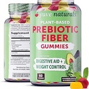 Yuve Fiber Gummys - 美味 - 3g 可溶性 Fiber Gummy 补充 - 支持消化健康与规律 - Vegan & Gluten - 成人和妇女无纤维 Gummys - 非GMO & 低糖 - 60Ct(2包)