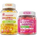 Bundle: Ginger Chews Supplement Gummys & Inositol Gummys 理想 40:1 Myo & D-Chiro Inositol 比例 水母猪笼草