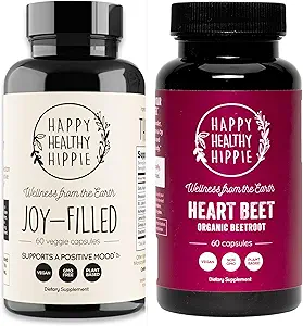 快乐健康嬉皮士 Beetroot 超级食品 Capsules + Joy-Filled Mood 支持补编