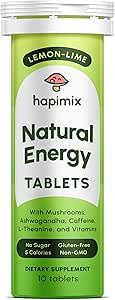 Natural Energy Effervescent Tablets 配有天然咖啡因的柠檬-Lime 配有天然咖啡因,狮子的Mane & Electrolytes 8 配有50mg咖啡因的强大适应剂 配有50mg Cafeine的溶液 配有天然咖啡因的柠檬-Lime 配有天然咖啡因,狮子的Mane & Electrolytes 配有 10 服务